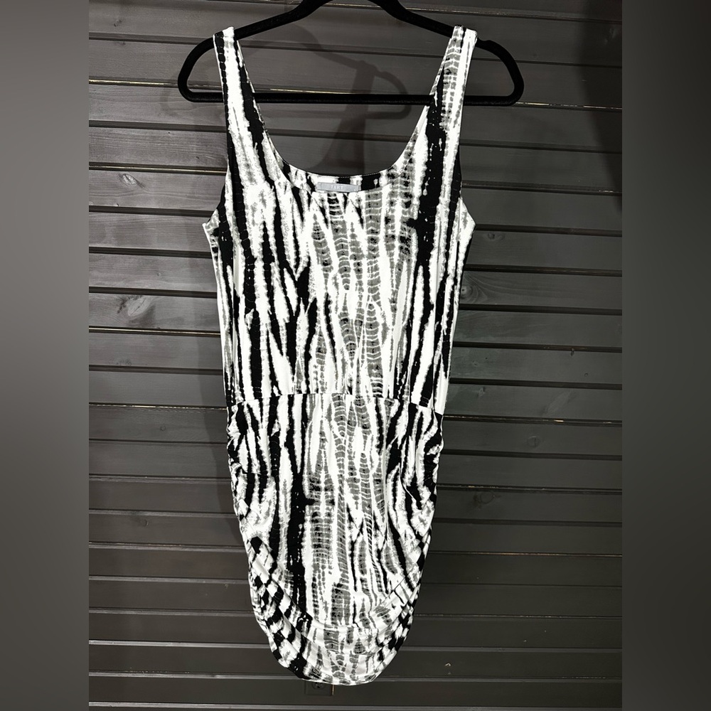 Tart tank dress with ruched sides on skirt, double lined, sz S